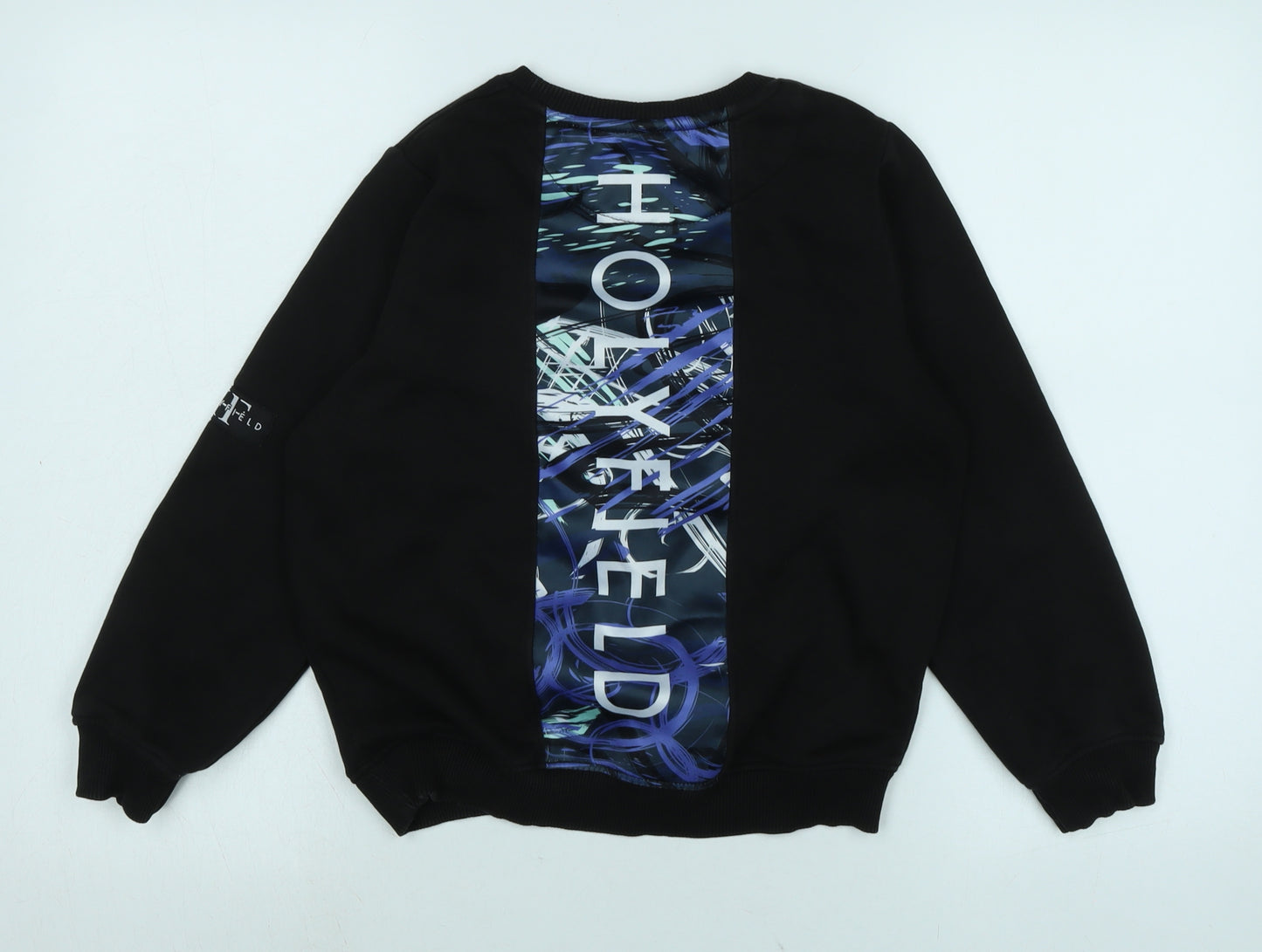 Holyfield Boys Black Polyester Pullover Sweatshirt Size 8-9 Years - Holifield