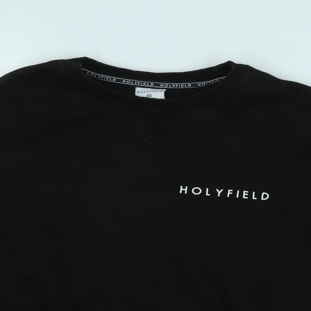 Holyfield Boys Black Polyester Pullover Sweatshirt Size 8-9 Years - Holifield