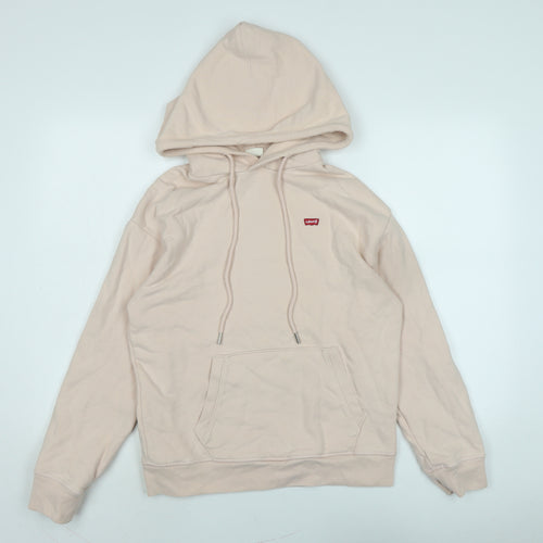 Levi's Womens Pink Cotton Pullover Hoodie Size XS - Levis