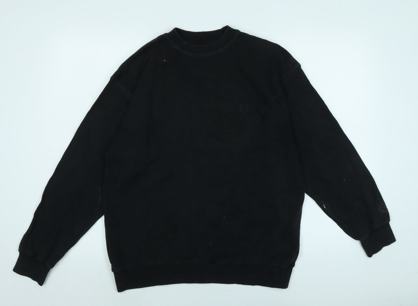 Fred Perry Mens Grey Cotton Pullover Sweatshirt Size M - Fred Perry