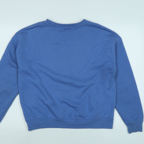 Disney Womens Blue Cotton Pullover Sweatshirt Size S - DISNEY