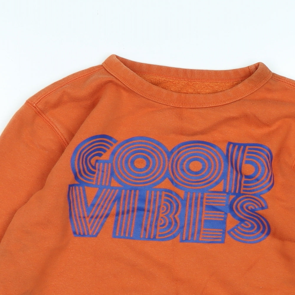 Gap Boys Orange Cotton Pullover Sweatshirt Size L - Gap