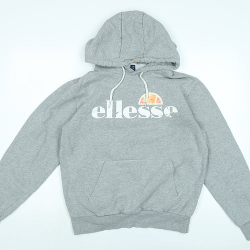 ellesse Womens Grey Cotton Pullover Hoodie Size 12 - Ellesse