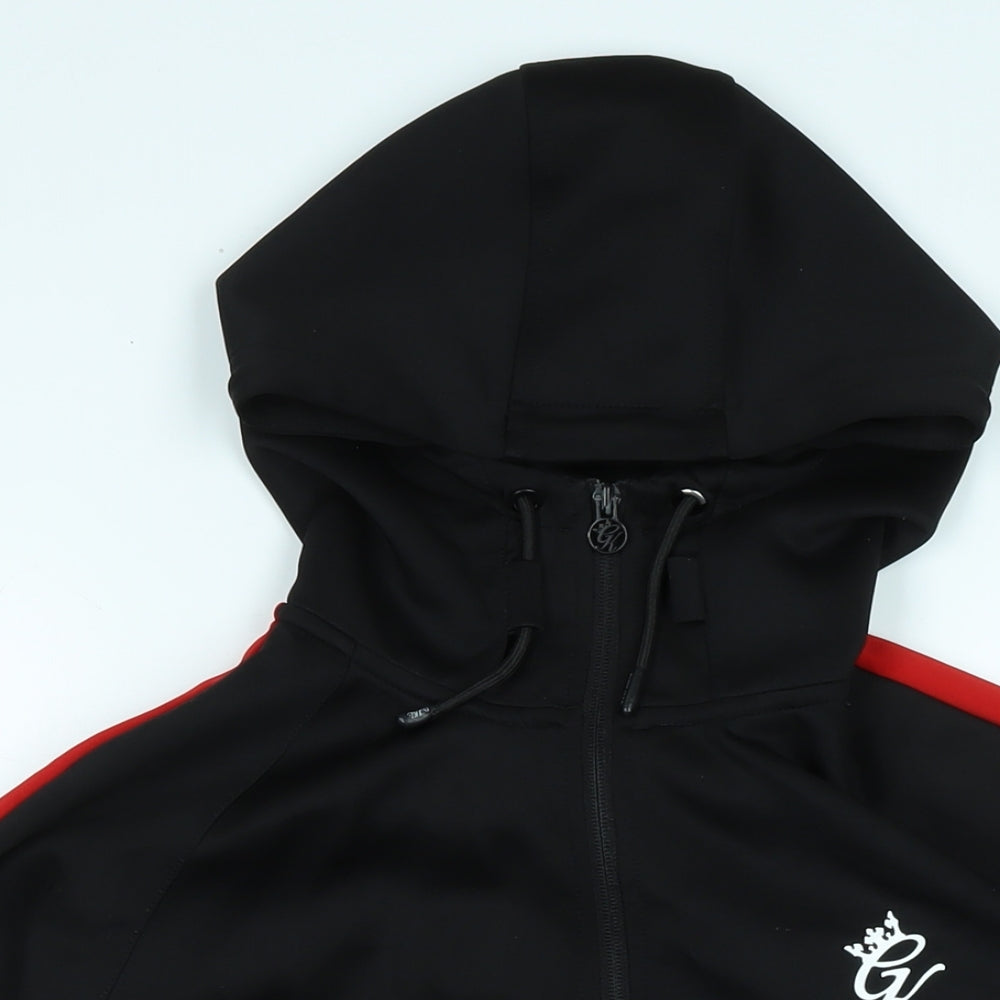 Gym King Mens Black Jacket Size M Zip - Gym King