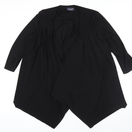 Saloos Womens Black Jacket Blazer Size XL
