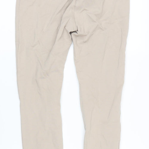 Lina Womens Beige Cotton Jegging Leggings Size L L24 in