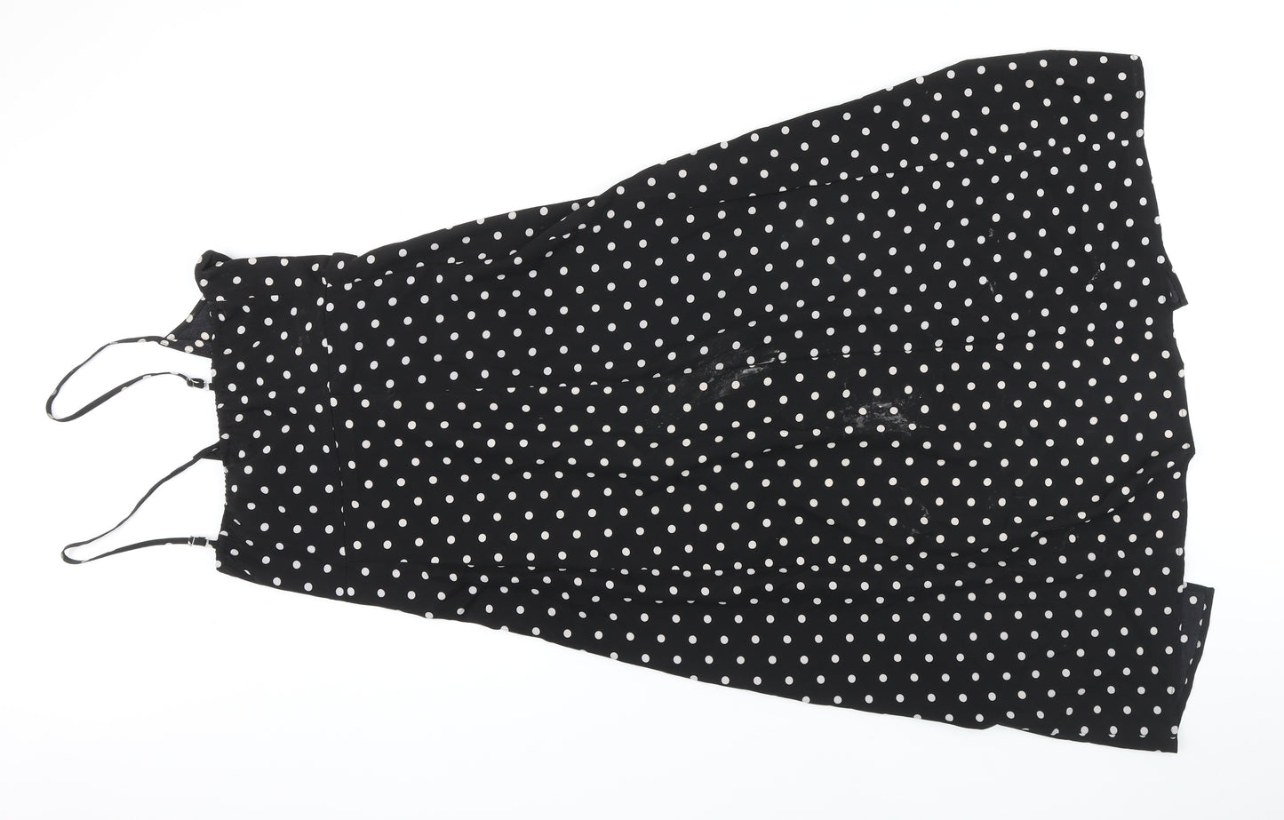 Nasty Gal Womens Black Polka Dot Polyester A-Line Size 8 Sweetheart Zip