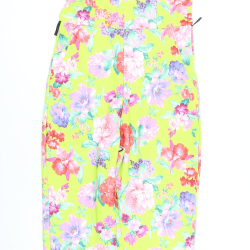 Glamour babe Womens Multicoloured Floral Polyester Jumpsuit One-Piece Size 12 L30 in