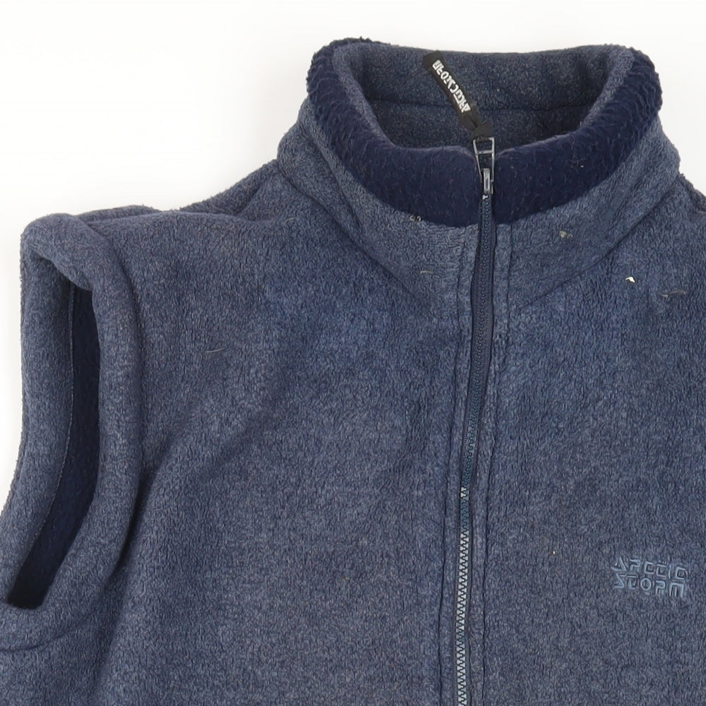 Arctic Storm Mens Blue Gilet Jacket Size L Zip - Zipped Pockets