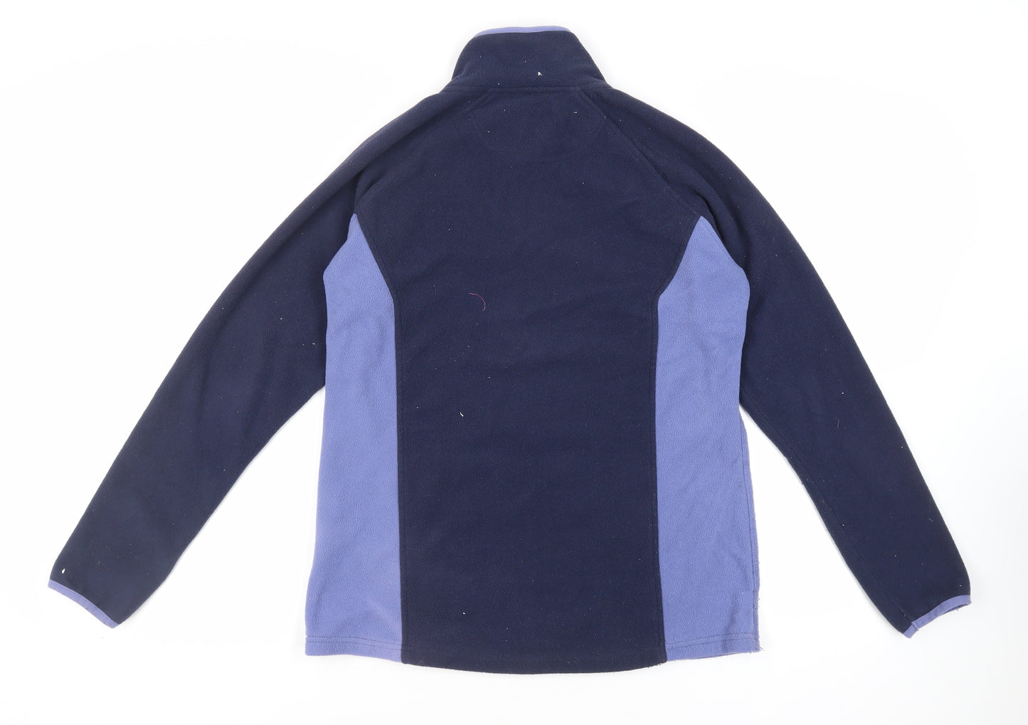 Peter Storm Womens Blue Polyester Full Zip Sweatshirt Size 12 Zip - Logo