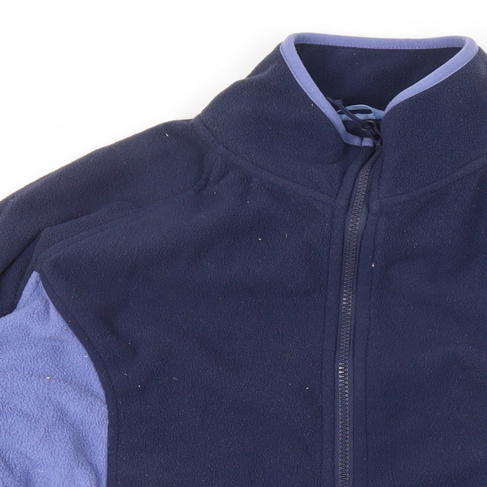 Peter Storm Womens Blue Polyester Full Zip Sweatshirt Size 12 Zip - Logo