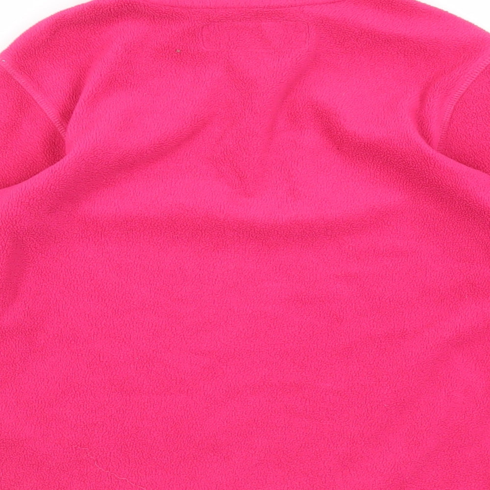 Regatta Girls Pink Polyester Pullover Sweatshirt Size 9-10 Years Zip - Logo