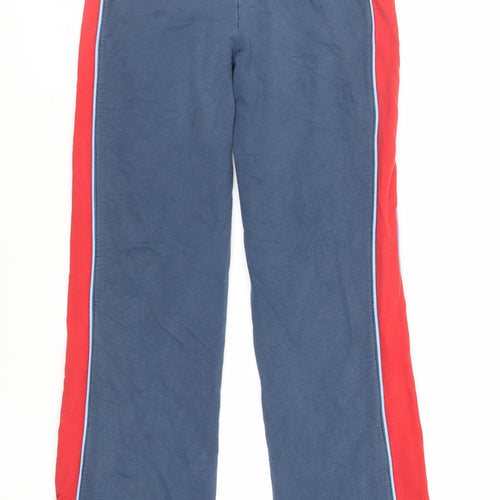 Lonsdale Mens Blue Cotton Jogger Trousers Size M L33 in Regular Drawstring - Logo