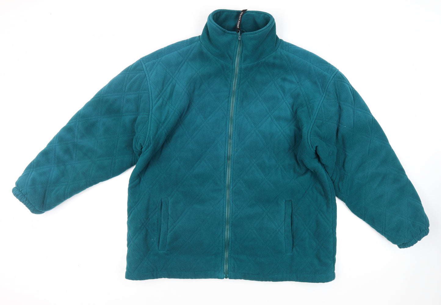 Arctic Storm Womens Green Quilted Jacket Size L Zip