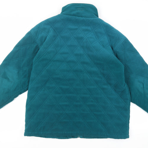 Arctic Storm Womens Green Quilted Jacket Size L Zip