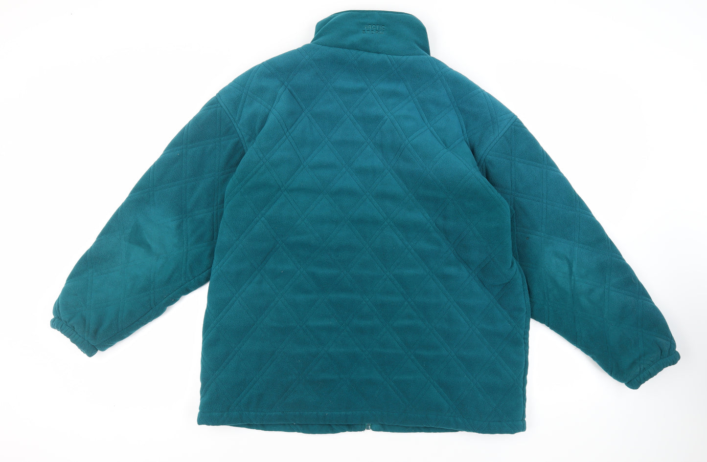 Arctic Storm Womens Green Quilted Jacket Size L Zip