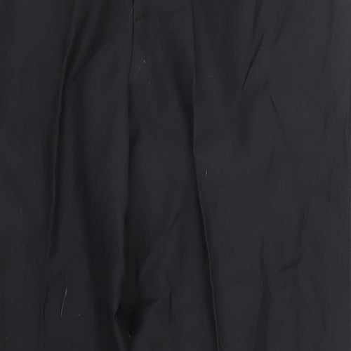 Scott & Taylor Mens Black Polyester Dress Pants Trousers Size 36 in L32 in Regular Zip