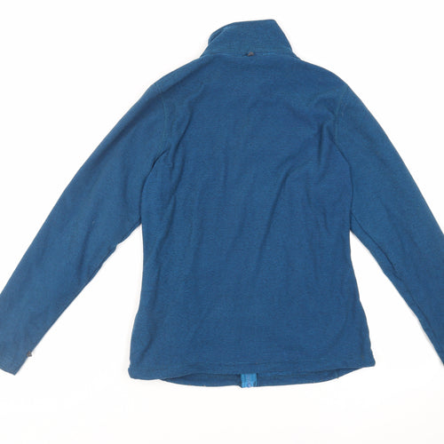Regatta Womens Blue Jacket Size 12 Zip - Logo Zipped Pockets