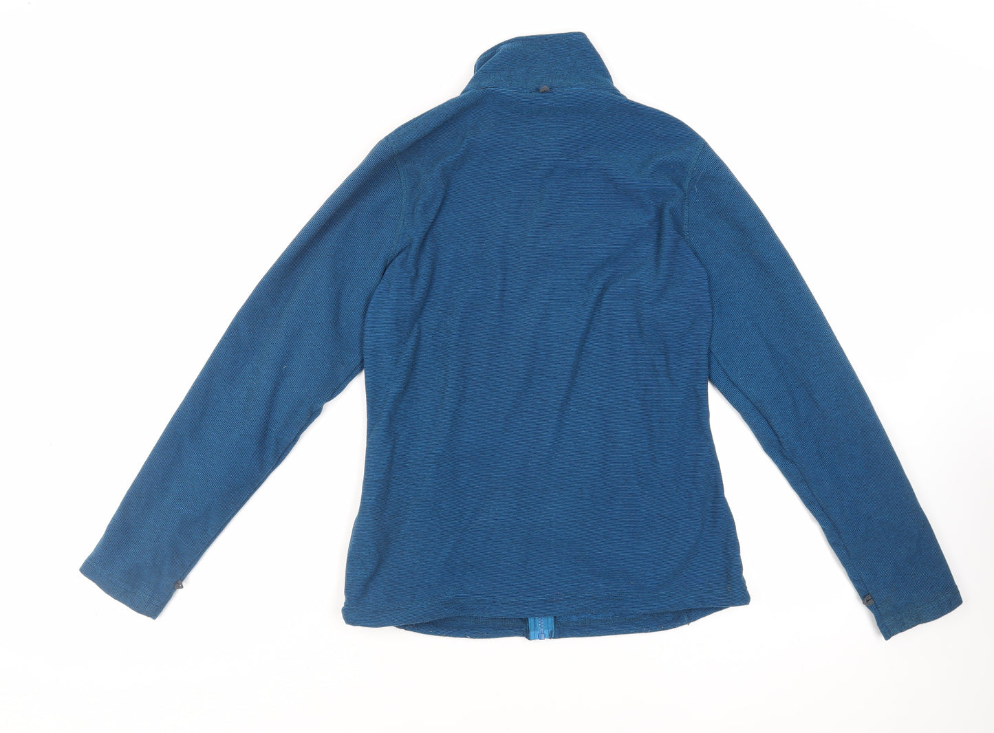 Regatta Womens Blue Jacket Size 12 Zip - Logo Zipped Pockets