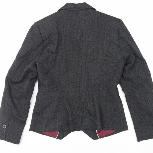 NEXT Womens Grey Jacket Blazer Size 12 Button