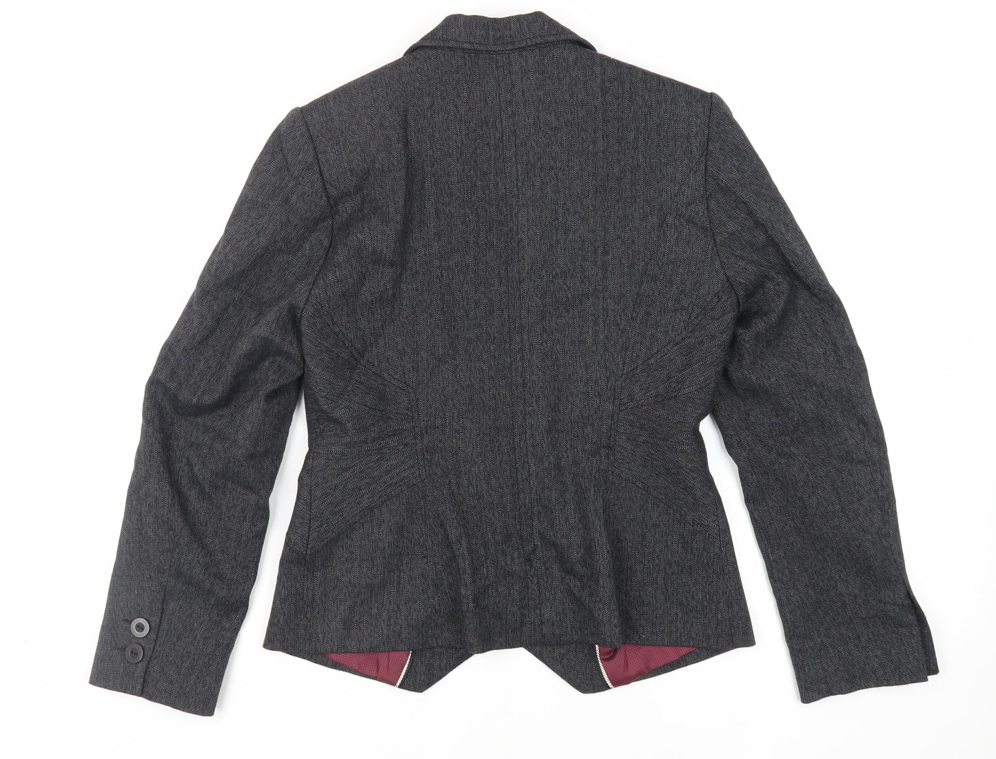 NEXT Womens Grey Jacket Blazer Size 12 Button