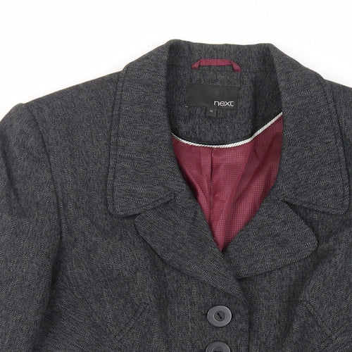 NEXT Womens Grey Jacket Blazer Size 12 Button