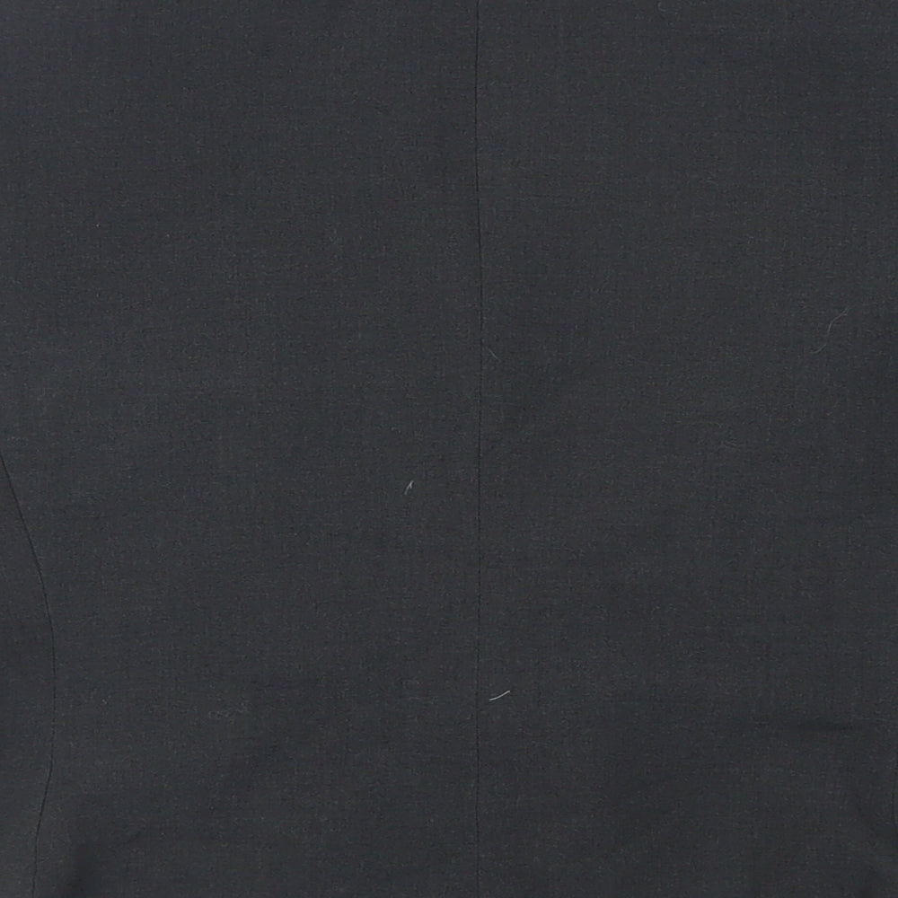 Marks and Spencer Womens Grey Jacket Blazer Size 14 Button - Contrasting Stitching