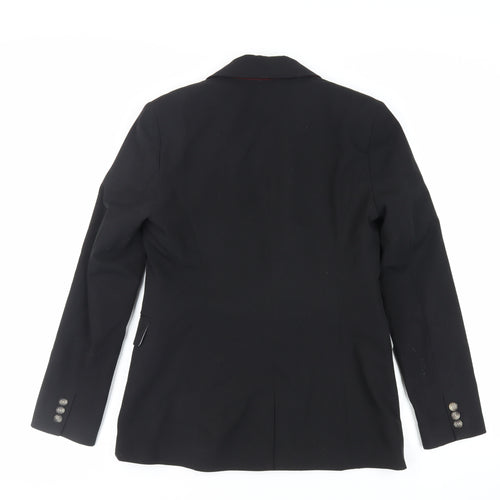 Topshop Womens Black Jacket Blazer Size 10 Button