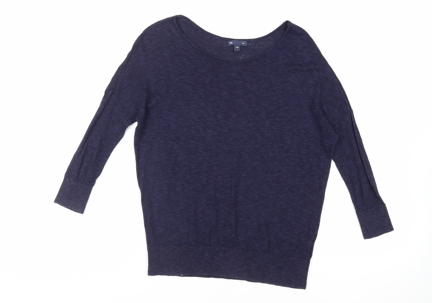 Gap Womens Purple Boat Neck Cotton Pullover Jumper Size S - Lightweight