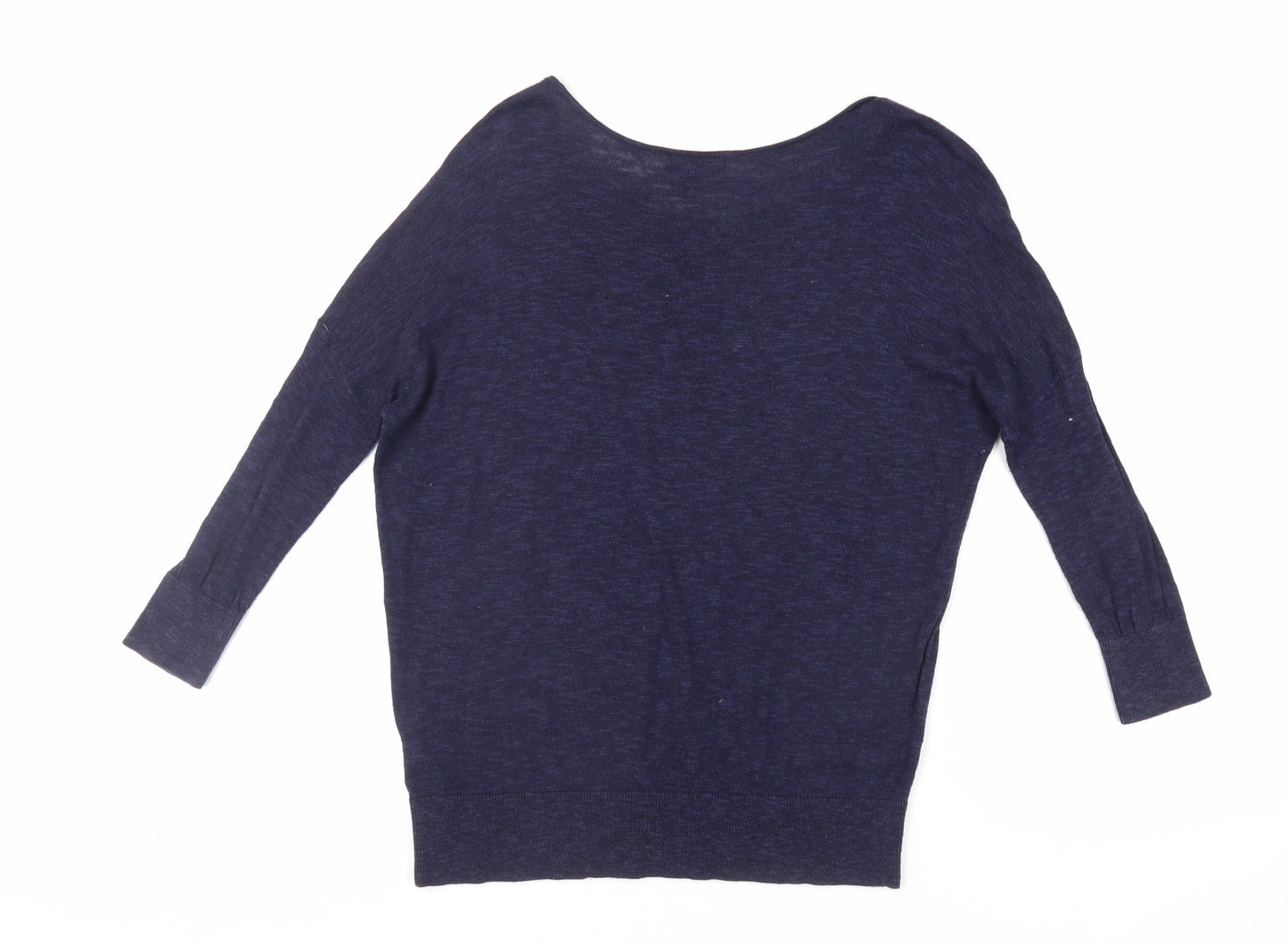 Gap Womens Purple Boat Neck Cotton Pullover Jumper Size S - Lightweight