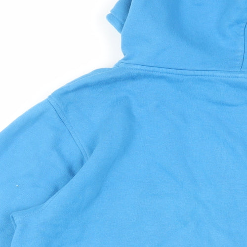 Animal Mens Blue Cotton Full Zip Hoodie Size M - Logo Pockets