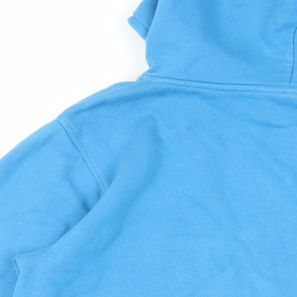 Animal Mens Blue Cotton Full Zip Hoodie Size M - Logo Pockets