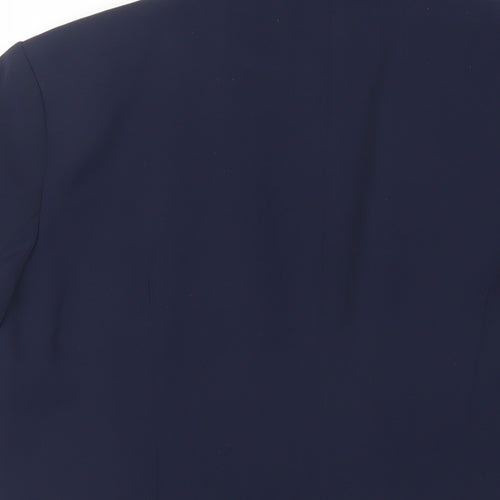 Laura Ashley Womens Blue Jacket Blazer Size 14 - Open