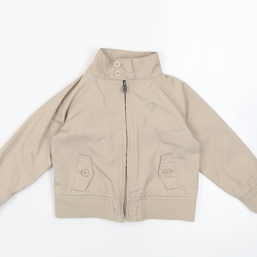 Ben Sherman Boys Beige Jacket Size 2-3 Years Zip