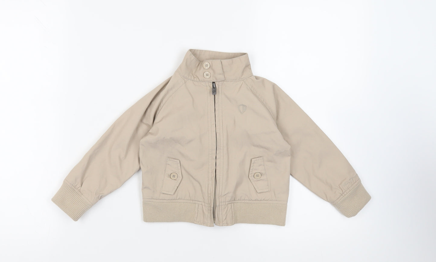 Ben Sherman Boys Beige Jacket Size 2-3 Years Zip