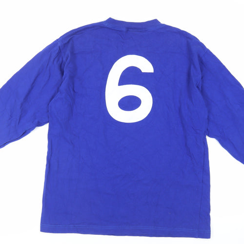 Toffs Mens Blue Cotton T-Shirt Size L Crew Neck - Chelsea FC