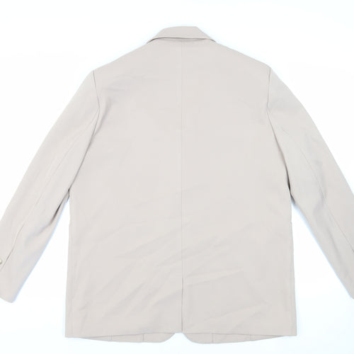 KAIIA Womens Beige Jacket Blazer Size 12 Button