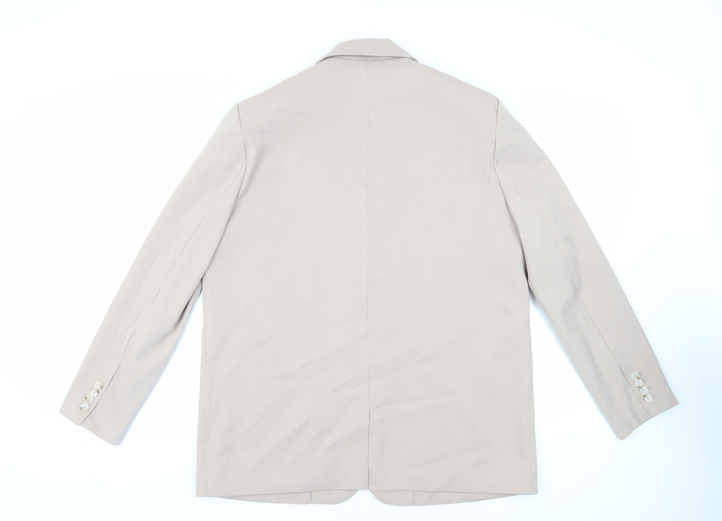 KAIIA Womens Beige Jacket Blazer Size 12 Button
