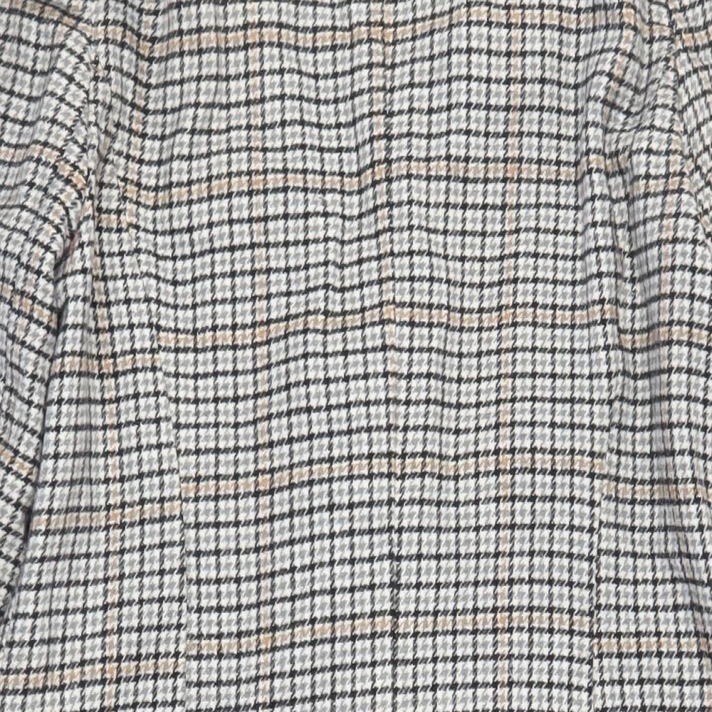 Miss Selfridge Womens Grey Overcoat Coat Size 10 Button