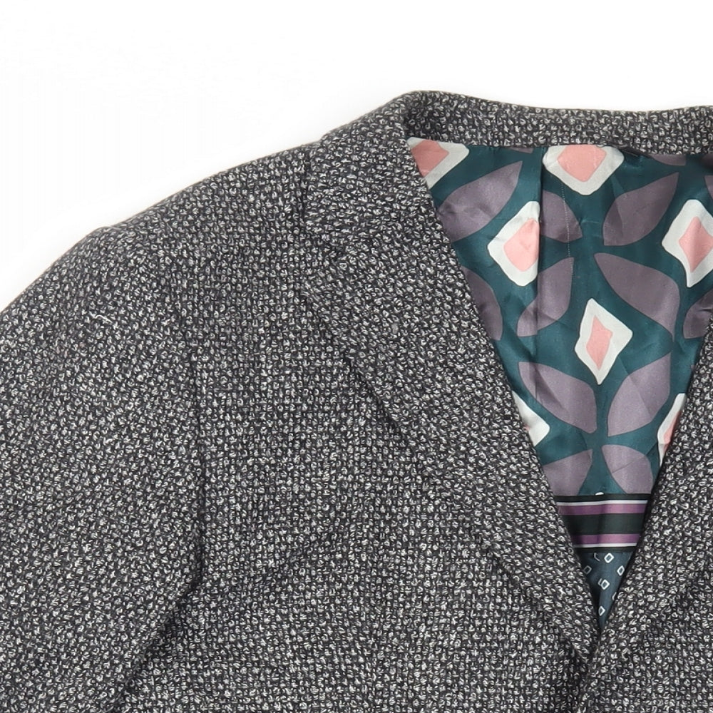 Ted Baker Mens Grey Jacket Blazer Size M Button
