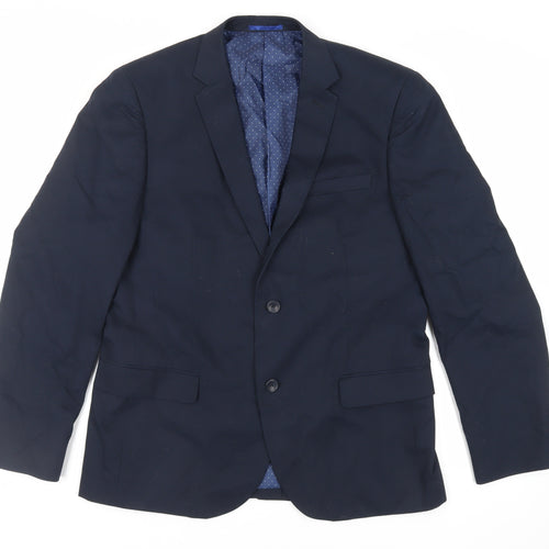 NEXT Mens Blue Cotton Jacket Suit Jacket Size 42 Regular