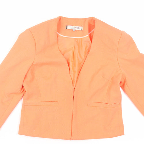 Principles Womens Orange Jacket Blazer Size 12 - Open