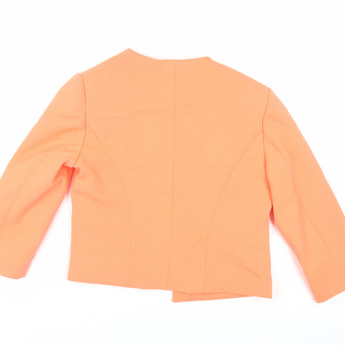 Principles Womens Orange Jacket Blazer Size 12 - Open