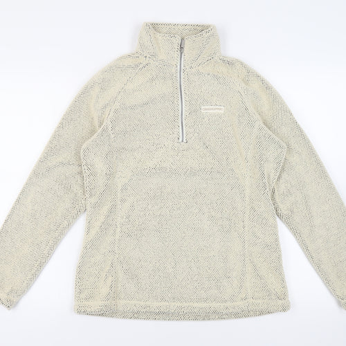 Craghoppers Womens Ivory Polyester Pullover Sweatshirt Size 12 Zip - Logo
