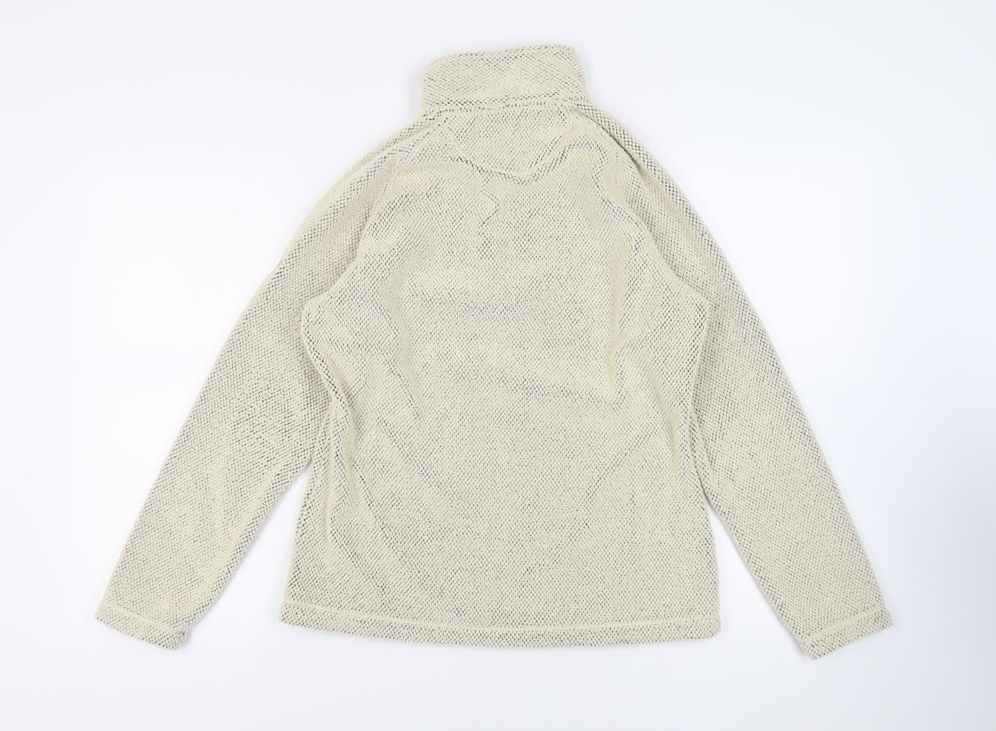 Craghoppers Womens Ivory Polyester Pullover Sweatshirt Size 12 Zip - Logo