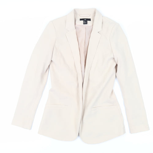 H&M Womens Beige Jacket Blazer Size 6