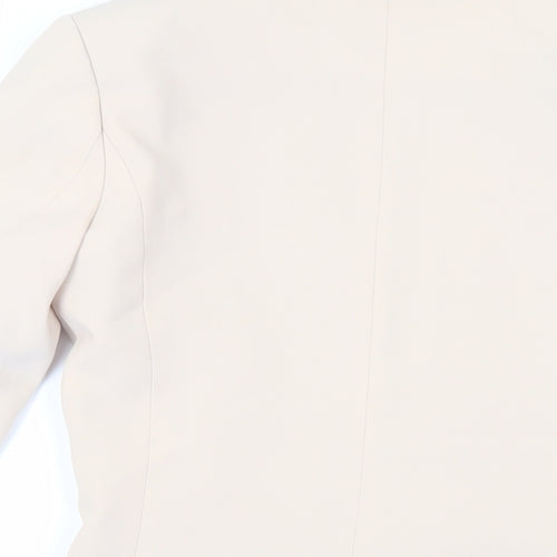 H&M Womens Beige Jacket Blazer Size 6