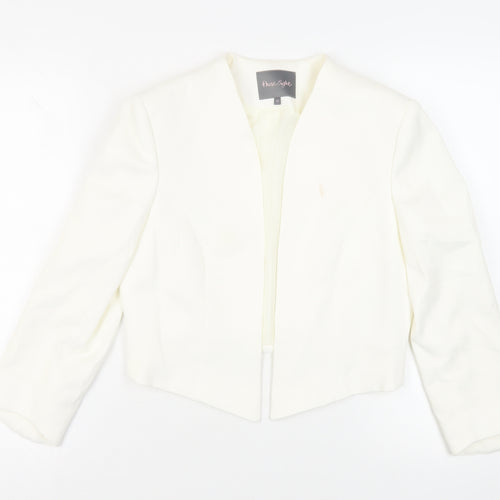 Phase Eight Womens White Jacket Blazer Size 10 - Open