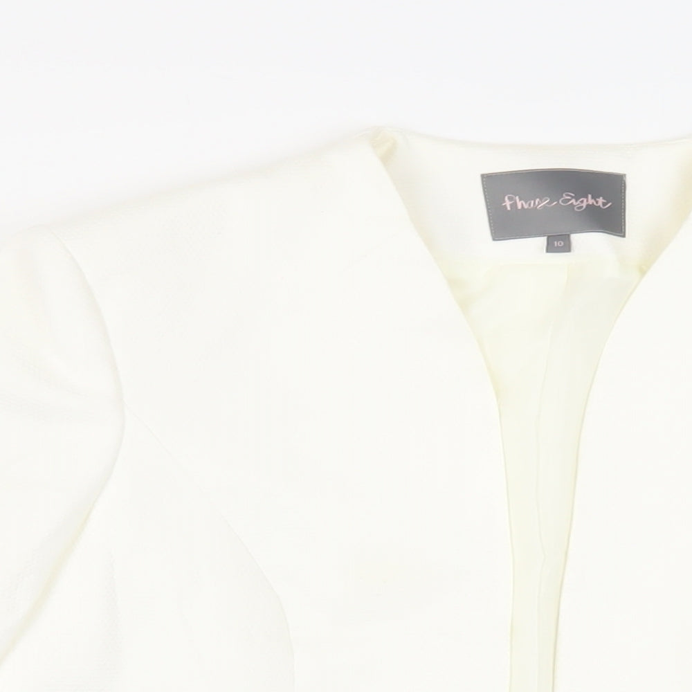 Phase Eight Womens White Jacket Blazer Size 10 - Open