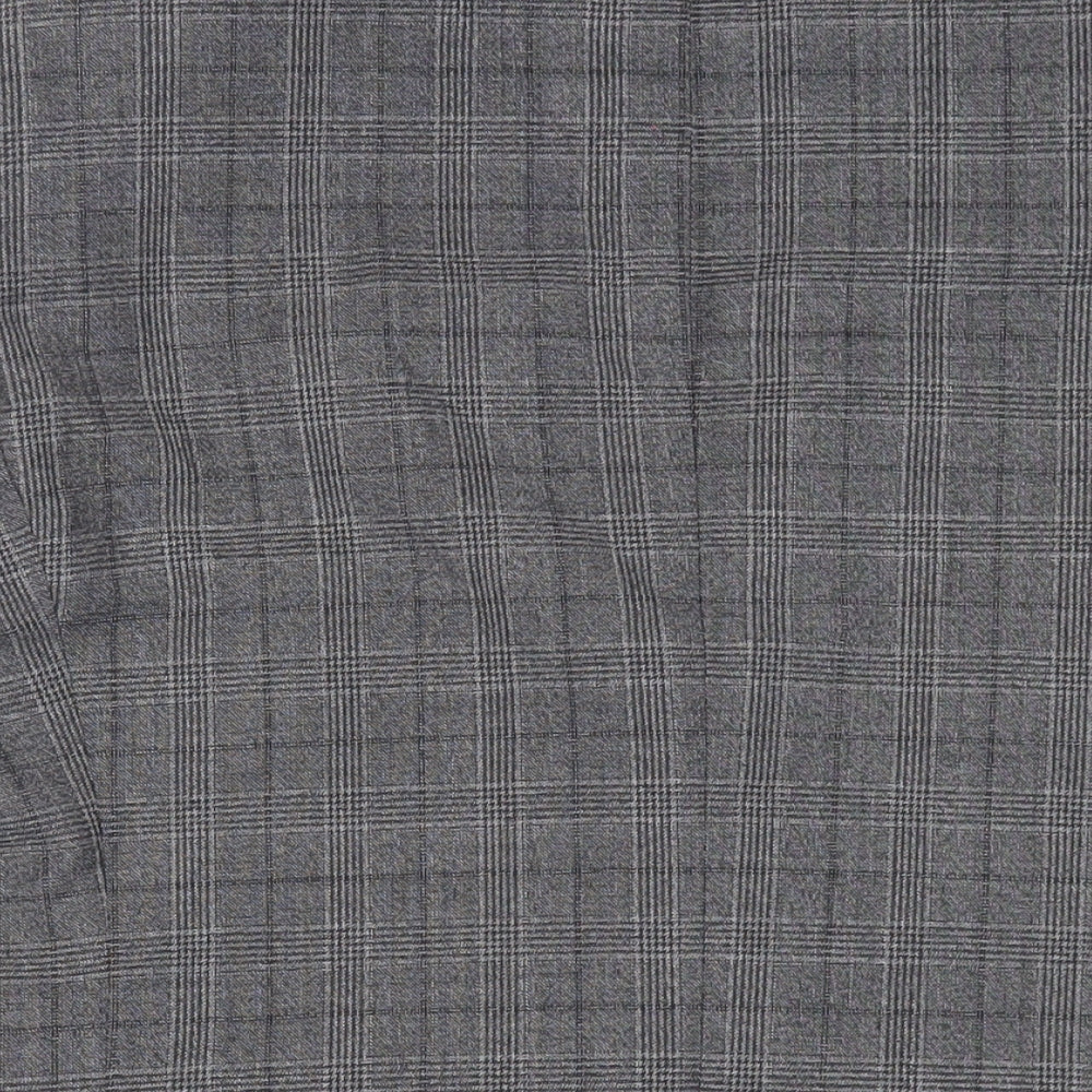 NEXT Mens Grey Plaid Wool Jacket Suit Jacket Size 40 Regular